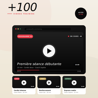 +100 vidéos training